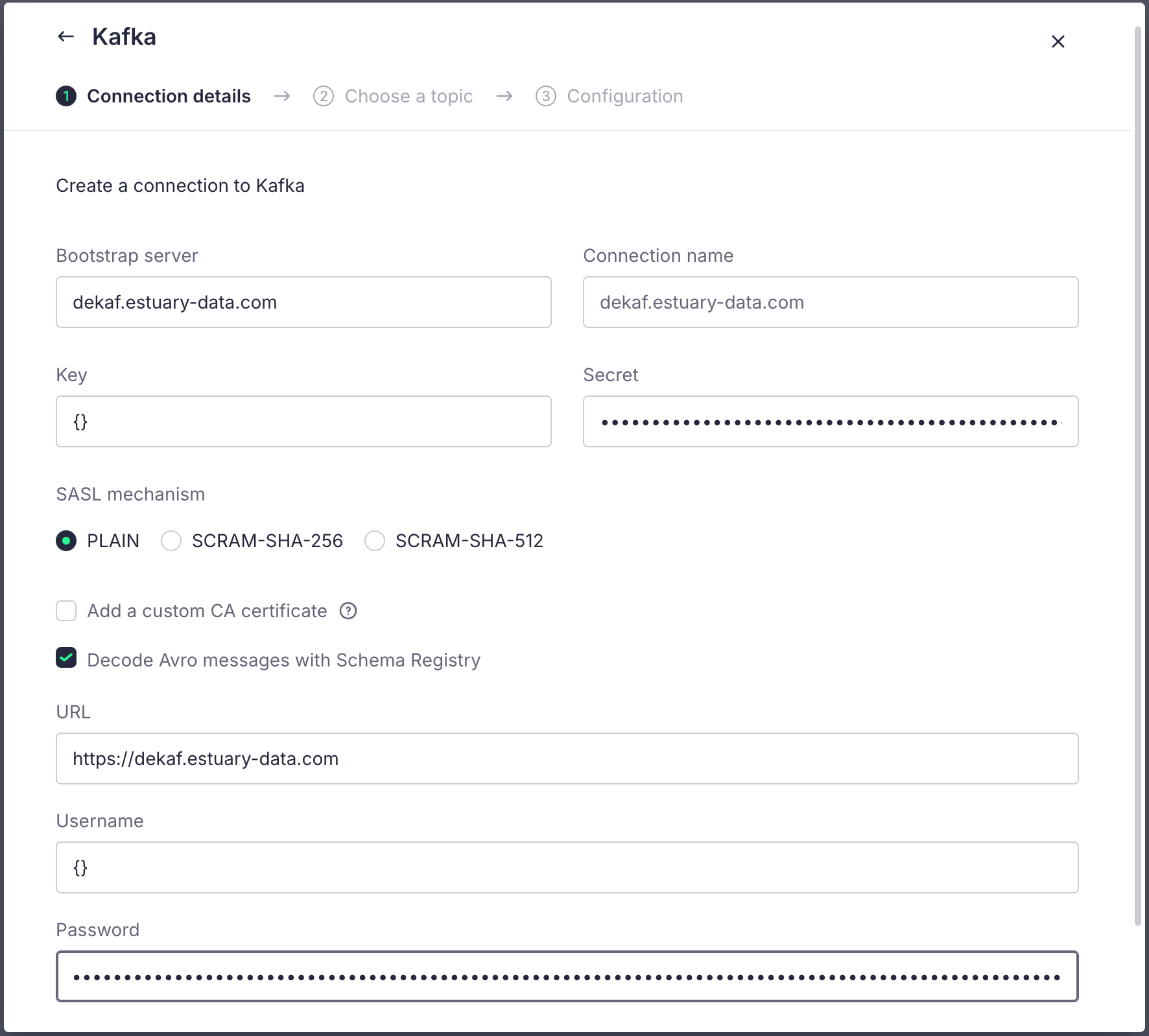 Configure Kafka Source in Tinybird