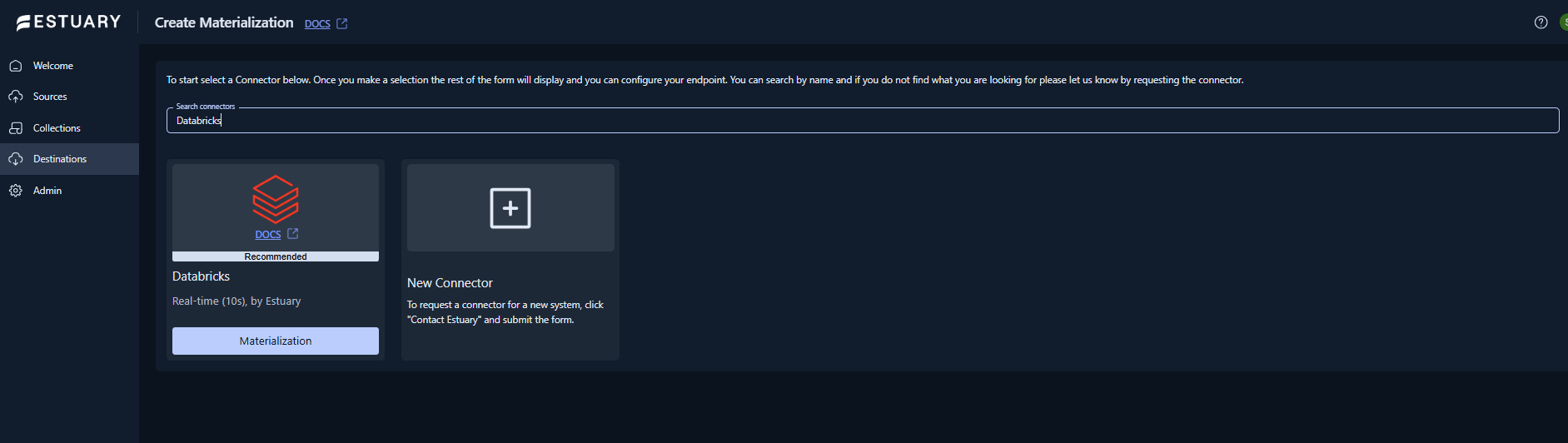 Estuary Databricks Connector