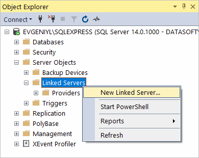 Netsuite to SQL Server - Method 2 New Linked Server