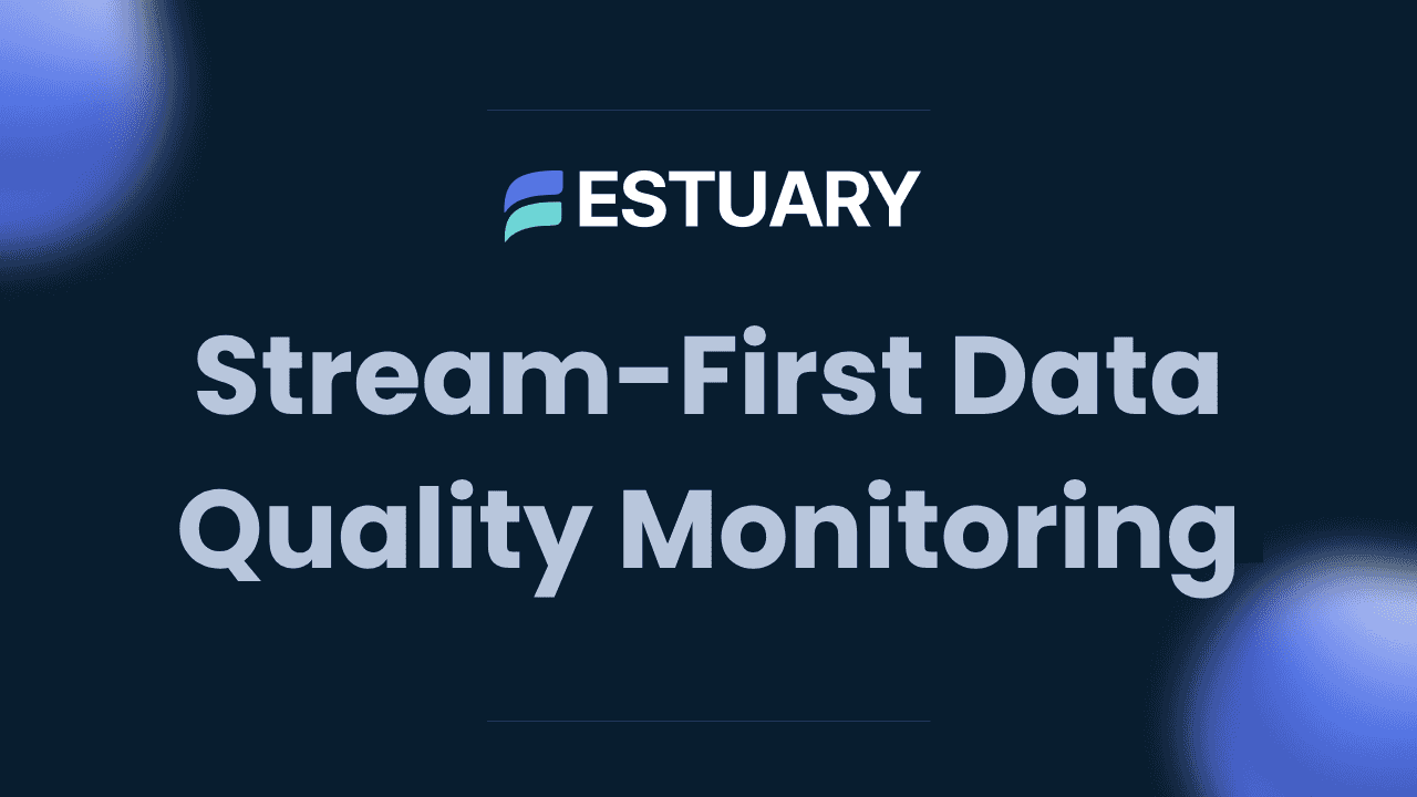 Stream-First Data Quality Monitoring
