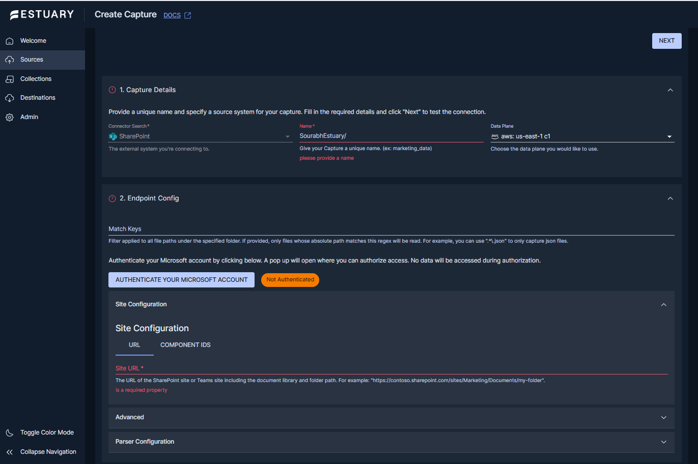 Configure SharePoint Connector to connect with Snowflake