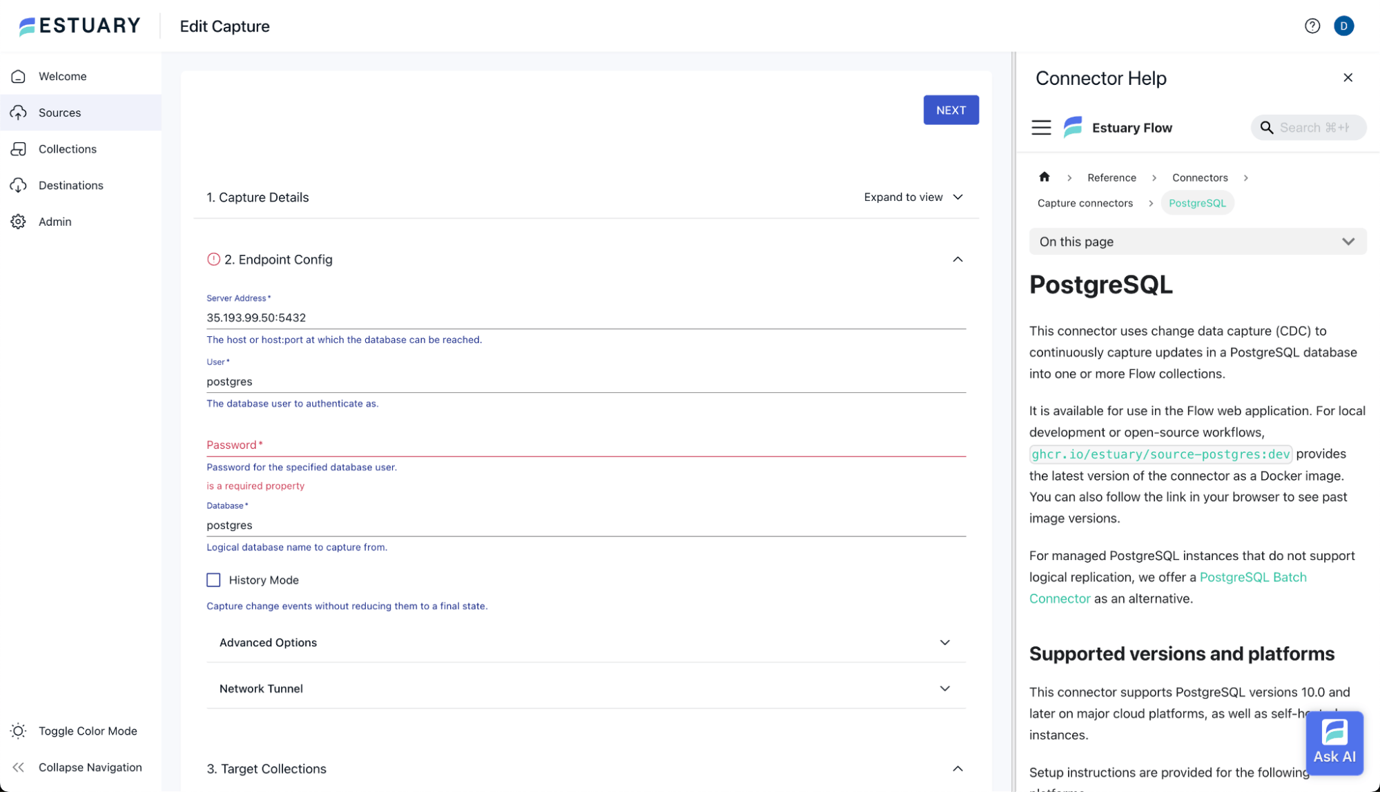 Connect Postgres to Estuary Flow for Motherduck.png