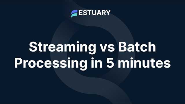 Streaming vs Batch Processing in 5 minutes thumbnail