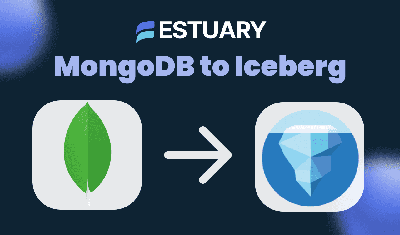 MongoDB-Apache Iceberg Streaming Pipeline with Estuary
