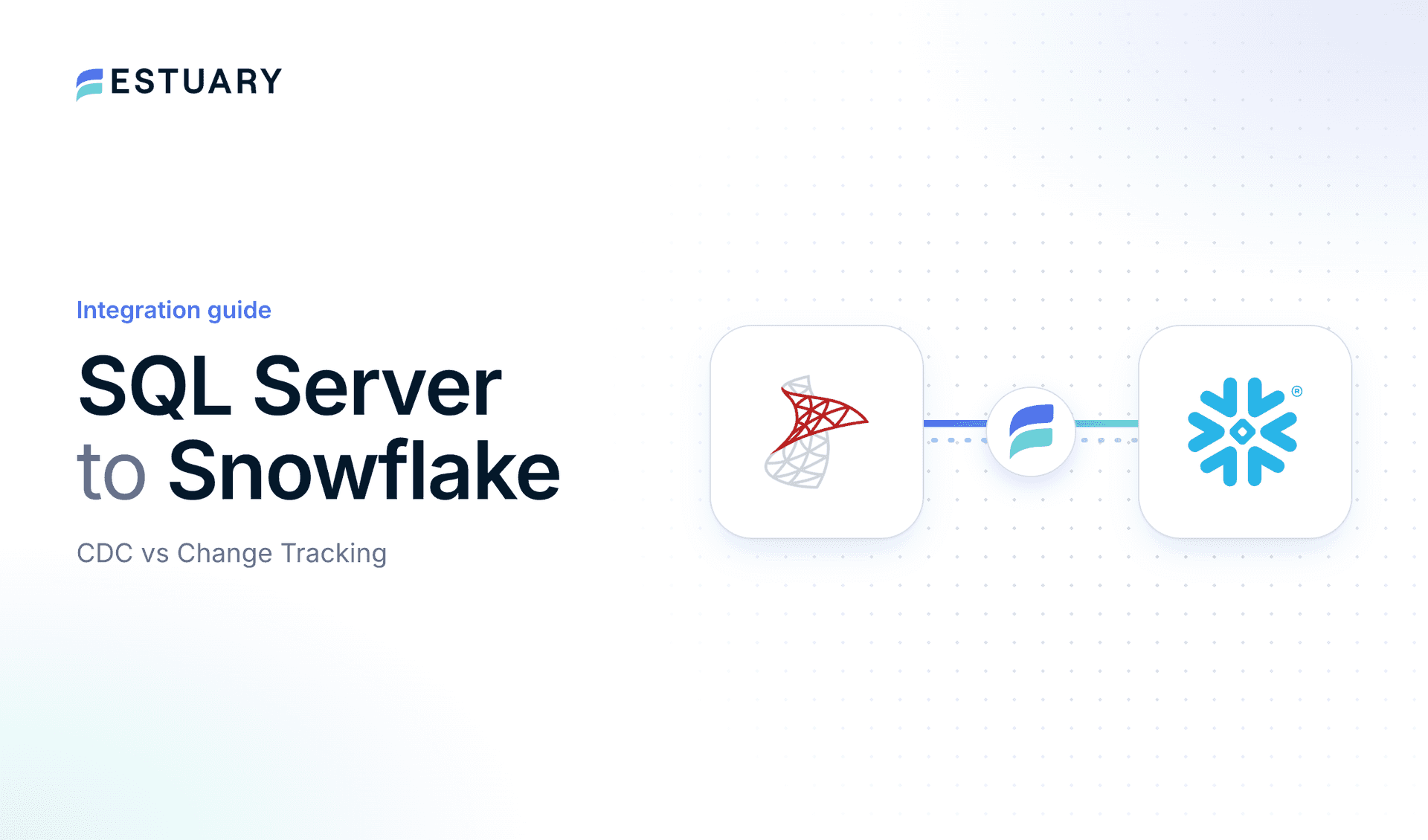 SQL Server to Snowflake integration guide cover showing the SQL Server and Snowflake logos