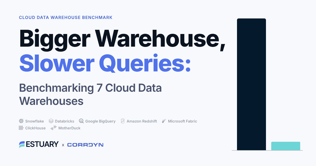 Cloud data warehouse benchmark comparing seven platforms