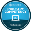 Snowflake Industry Competency Technology badge