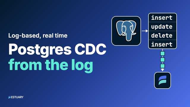 Real-time Change Data Capture for Postgres with Estuary thumbnail