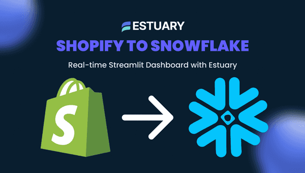Stream Shopify to Snowflake