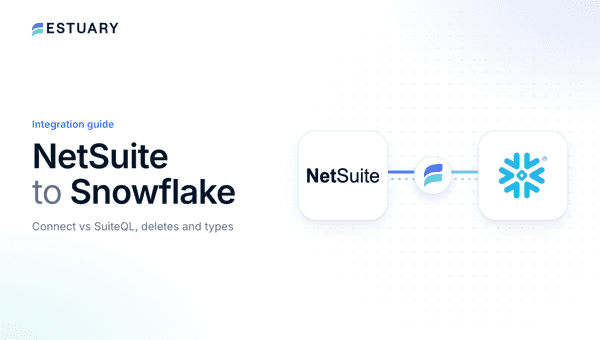 NetSuite to Snowflake integration guide cover showing the NetSuite and Snowflake logos