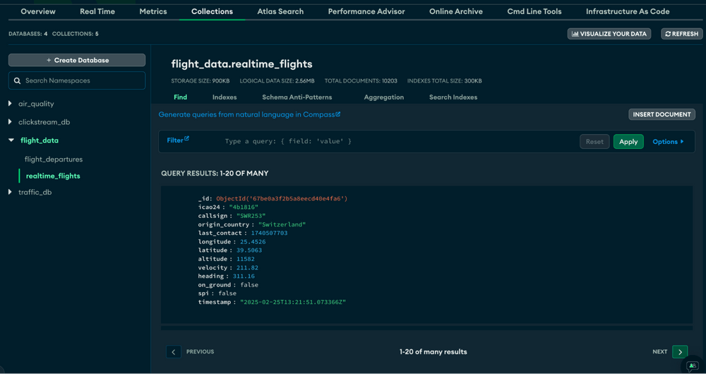 visualizing flight status | json normalize | flight... Real-Time Flight Traffic Analytics With Estuary and StarTree