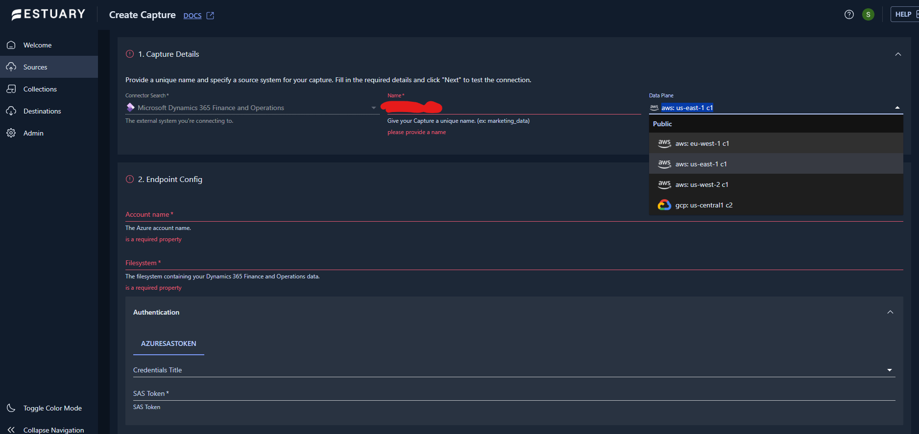 Capture Microsoft Dynamics 365 Finance and Operations using Estuary