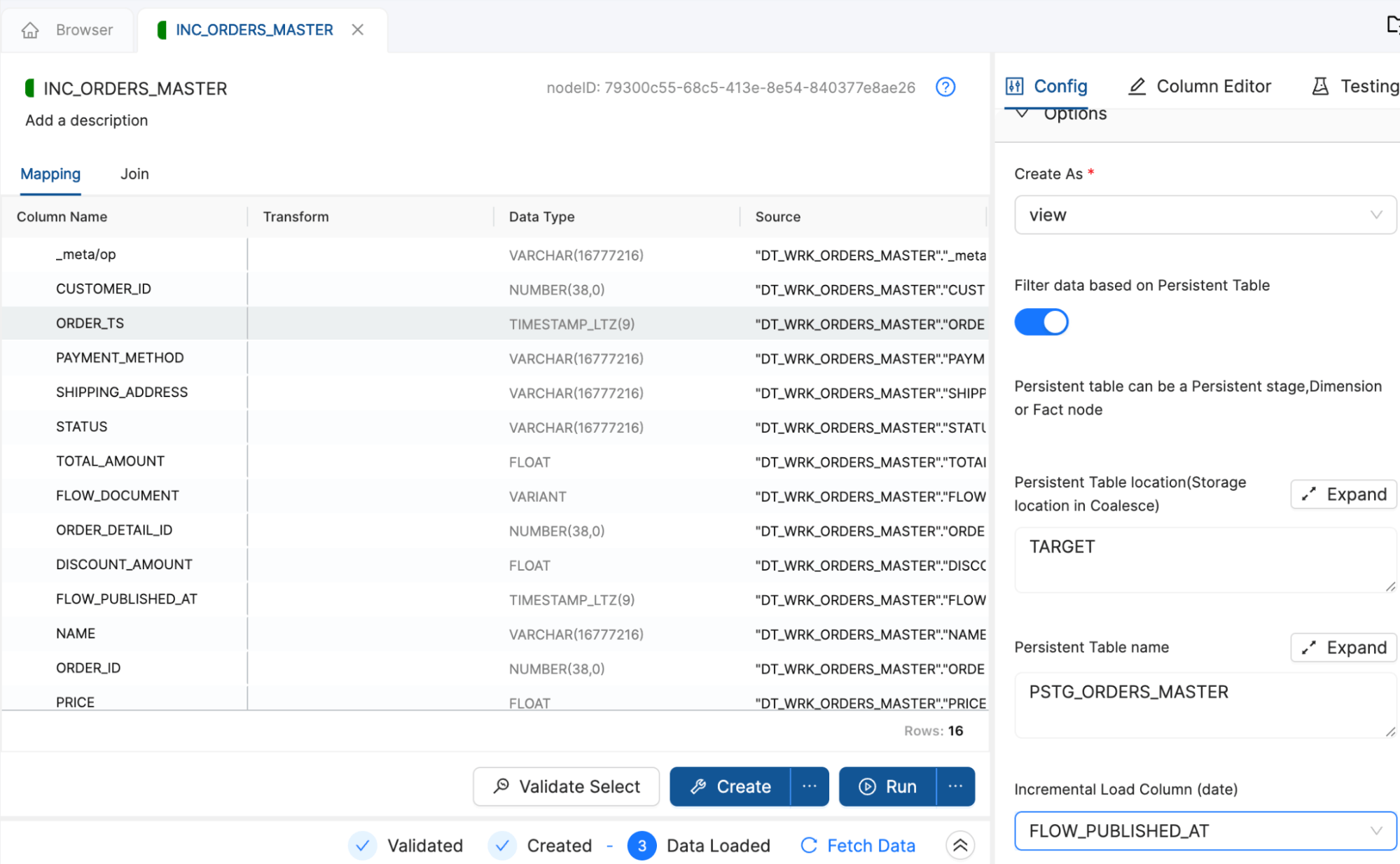 Coalesce incremental load settings using a persistent table for orders.png