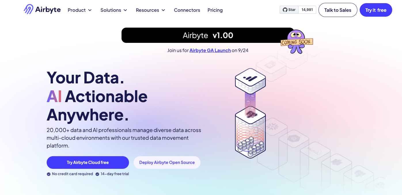 integrate.io alternatives - airbyte